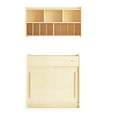 thumbnail image 1 of SafeGlide Changing Table and Wall Organizer Set, Built-In Storage, Easy to Clean, Natural, 1 of 7