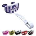 thumbnail image 1 of SafeJawz Lip Guard, Football Mouth Guard with Detachable Strap, Adults and Junior (Black Fangz), 1 of 6
