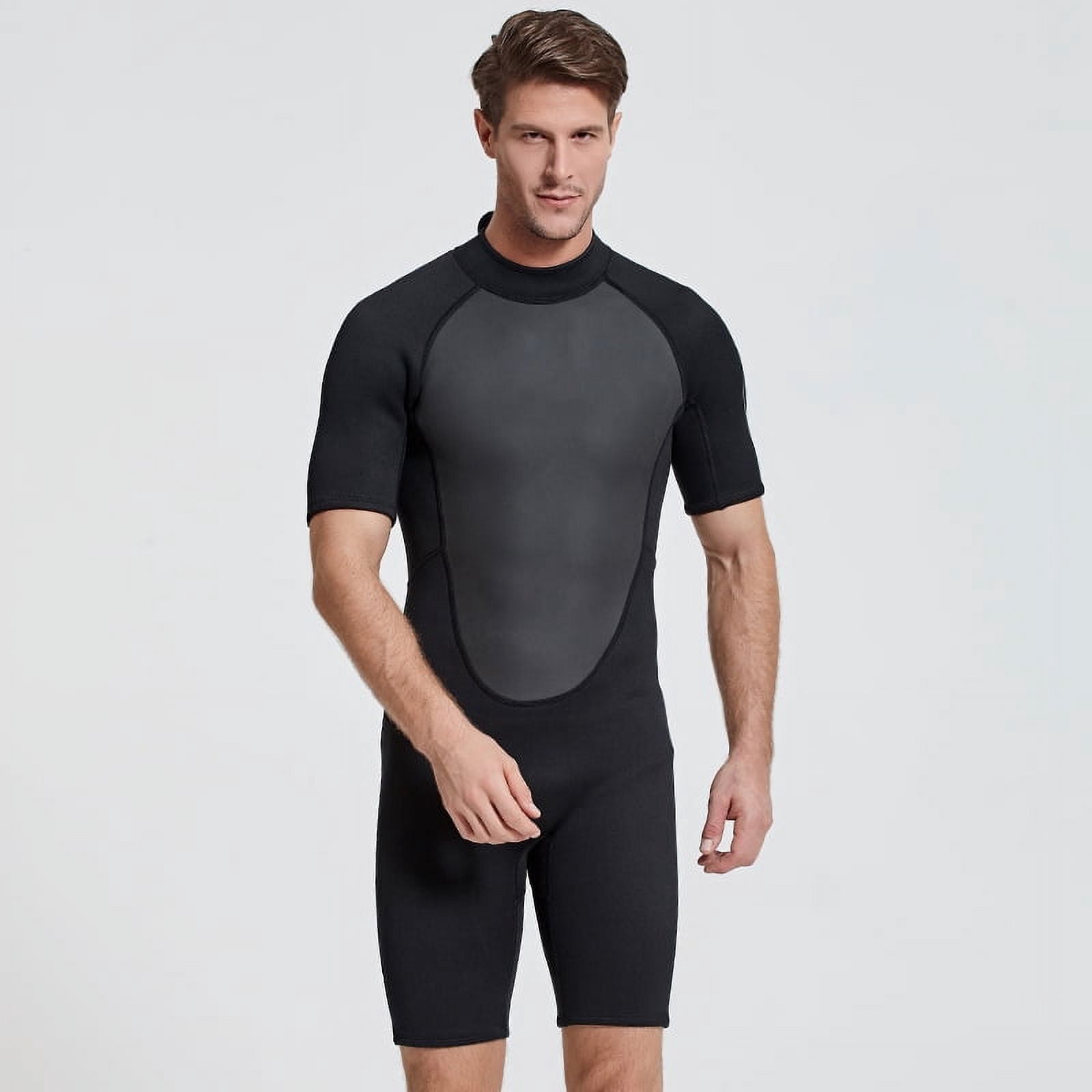 Muta Uomo In Neoprene 2 Mm | Gilet Con Cerniera Frontale | Nero | Taglia M | Per Surf, Immersioni E Kayak