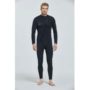 SafeMax Mens 3mm neoprene Wetsuit, Full Body Diving Suit Front Zip Wetsuit for Diving Snorkeling Surfing Swimming