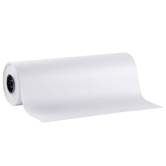 SafePro BW15, 15-Inch White Butcher Food Paper Roll, Wrapping Disposable Steak Meat Paper, 1000-Feet Roll