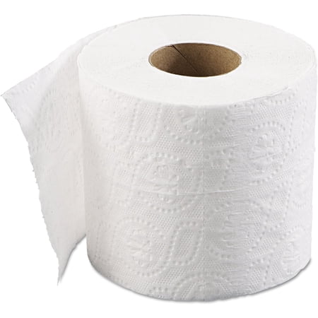 SafePro TT96, 2-Ply White Toilet Tissue Rolls, Disposable Soft Absorbent Toilet Paper, 500 Sheets per Roll, 96 Rolls Per Case