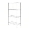 thumbnail image 1 of SafeRacks 4 Tier  Steel Wire Shelving Unit with 4 Leveling Feet, Silver, 1 of 7