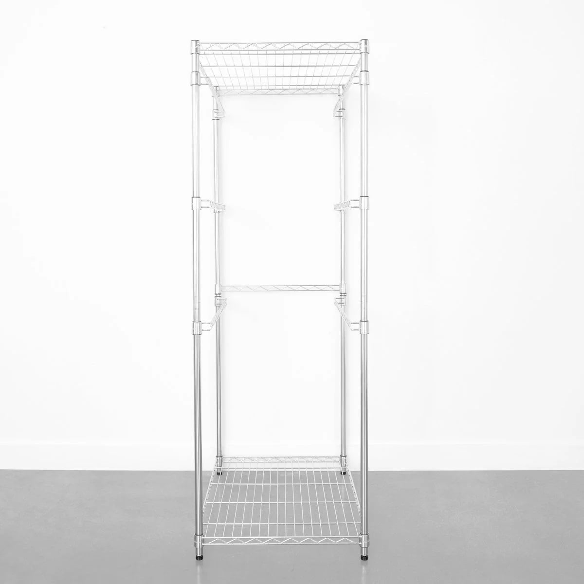 SafeRacks Storage Bin Rack, 5-Shelf, 23”W x 31”D x 68”H, Silver ...