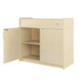 thumbnail image 1 of Foundations SafeSwing Changing Table, Built-In Storage, Soft-Close Hinges, Natural, 1 of 7