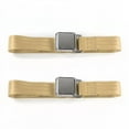 thumbnail image 1 of SafeTBoy 661148 Airplane 2 Point Tan Lap Bucket Seat Belt Kit for VW Type 3 Squareback - 2 Belts, 1 of 1
