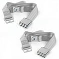 thumbnail image 1 of SafeTBoy 661334 Chevy Nova 1968-1974 Airplane 2 Point Gray & Grey Lap Bucket Seat Belt Kit - 2 Belts, 1 of 1