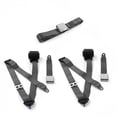 thumbnail image 1 of SafeTBoy 675595 3 Point Airplane Retractable Bench Seat Belt Kit with 3 Belts for 1967-1979 Ford Truck, Charcoal, 1 of 1