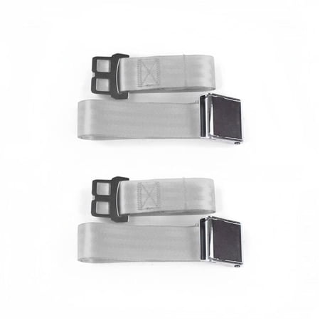 SafeTBoy Airplane 2 Point Gray & Grey Lap Bucket Seat Belt Kit for Ford Fairlane 1966-1967 - 2 Belts