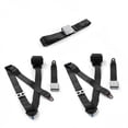 thumbnail image 1 of SafeTBoy  Airplane 3 Point Black Retractable Bench Seat Belt Kit with 3 Belts for 1958-1960 Ford Thunderbird, 1 of 1