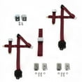 thumbnail image 1 of SafeTBoy  Airplane 3 Point Burgundy Retractable Bench Seat Belt Kit with Bracketry for Frazer Nash 1948-1967 - 3 Belts, 1 of 1