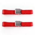 thumbnail image 1 of SafeTBoy  Ford Bronco 1978-1979 Airplane 2 Point Red Lap Bucket Seat Belt Kit - 2 Belts, 1 of 1