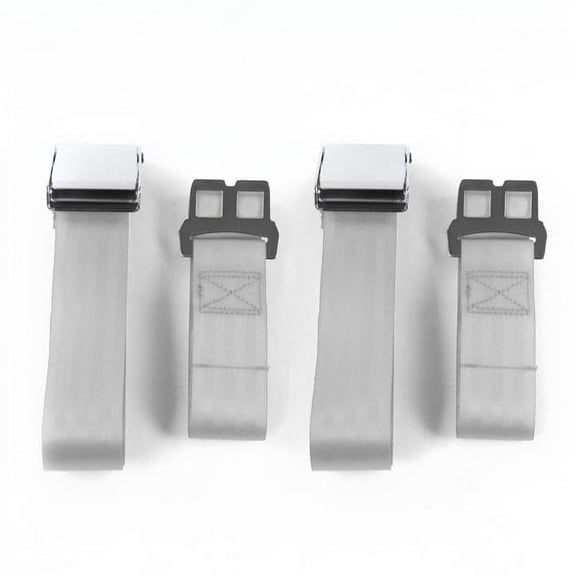 SafeTBoy Ford Truck 1967-1979 Airplane 2 Point Gray & Grey Lap Bucket Seat Belt Kit - 2 Belts