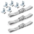 thumbnail image 1 of SafeTBoy  Standard 2 Point Gray & Grey Lap Bench Seat Belt Kit with Bracketry for Ford Truck 1948-1952 - 3 Belts, 1 of 1