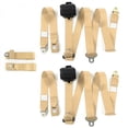 thumbnail image 1 of SafeTBoy  Standard 3 Point Tan Retractable Bench Seat Belt Kit for Ford Thunderbird 1955-1957 - 3 Belts, 1 of 1