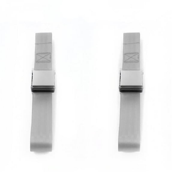 SafeTBoy  VW Type 3 Squareback Airplane 2 Point Gray & Grey Lap Bucket Seat Belt Kit - 2 Belts