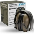 thumbnail image 1 of SafeTac Hearing Protection Shooting Ear Muffs (Green), 1 of 10
