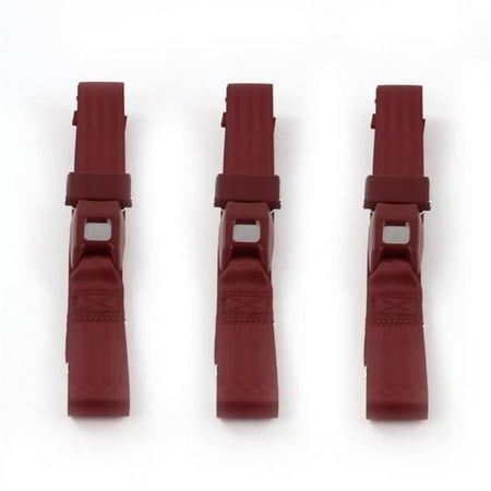 SafeTboy 660790 Standard 2 Point Burgundy Lap Bench Seat Belt Kit for 1900-1927 Early Cars - 3 Belts