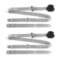 thumbnail image 1 of SafeTboy 669646 Ford Mustang 1974-1978 Standard 3 Point Gray & Grey Retractable Bucket Seat Belt Kit - 2 Belts, 1 of 1