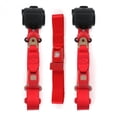 thumbnail image 1 of SafeTboy 671186 Chevy Chevelle 1968-1972 Standard 3 Point Red Retractable Bench Seat Belt Kit - 3 Belts, 1 of 1