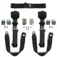 thumbnail image 1 of SafeTboy 683716 Chevy Truck 1955-1959 Standard 3 Point Black Retractable Bench Seat Belt Kit with Bracketry - 3 Belts, 1 of 1