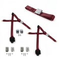 thumbnail image 1 of SafeTboy 686446 Airplane 3 Point Burgundy Retractable Bench Seat Belt Kit with Bracketry for 1973-1991 Chevy FS Blazer - 3 Belts, 1 of 1