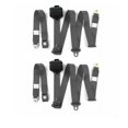 thumbnail image 1 of SafeTboy 697598 Standard 3 Point Charcoal Retractable Bucket Seat Belt Kit with Bracketry for 1966-1967 Ford Fairlane - 2 Belts, 1 of 1