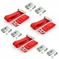 thumbnail image 1 of SafeTboy  AMC AMX 1967-1974 Airplane 2 Point Red Lap Bench Seat Belt Kit with Bracketry - 3 Belts, 1 of 1