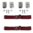 thumbnail image 1 of SafeTboy  AMC Hornet 1970-1977 Standard 2 Point Burgandy Lap Bucket Seat Belt Kit with Bracketry - 2 Belts, 1 of 1