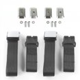 thumbnail image 1 of SafeTboy  Chevy Truck 1955-1959 Airplane 2 Point Charcoal Lap Bench Seat Belt Kit with Bracketry - 3 Belts, 1 of 1
