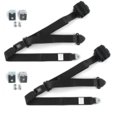 thumbnail image 1 of SafeTboy  Early Cars 1928-1932 Standard 3 Point Black Retractable Bucket Seat Belt Kit with Bracketry - 2 Belts, 1 of 1