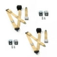 thumbnail image 1 of SafeTboy  Ford 1941-1948 Airplane 3 Point Tan Retractable Bucket Seat Belt Kit with Bracketry - 2 Belts, 1 of 1