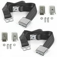 thumbnail image 1 of SafeTboy  Ford GT40 1964-1969 Airplane 2 Point Charcoal Lap Bench Seat Belt Kit with Bracketry - 3 Belts, 1 of 1