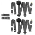 thumbnail image 1 of SafeTboy  Ford Mustang 1971-1973 Standard 3 Point Charcoal Retractable Bench Seat Belt Kit - 3 Belts, 1 of 1