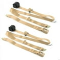thumbnail image 1 of SafeTboy  Ford Thunderbird 1977-1979 Standard 3 Point Tan Retractable Bucket Seat Belt Kit - 2 Belts, 1 of 1