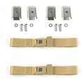 thumbnail image 1 of SafeTboy  Ford Van 1961-1967 Standard 2 Point Tan Lap Bucket Seat Belt Kit with Bracketry - 2 Belts, 1 of 1
