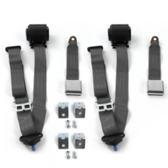 SafeTboy Jeep Comanche 19851992 Airplane 3 Point Charcoal Retractable