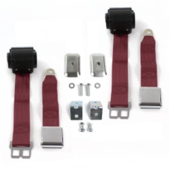 SafeTboy Jeep Gladiator 19621988 Airplane 2 Point Burgandy Retractable