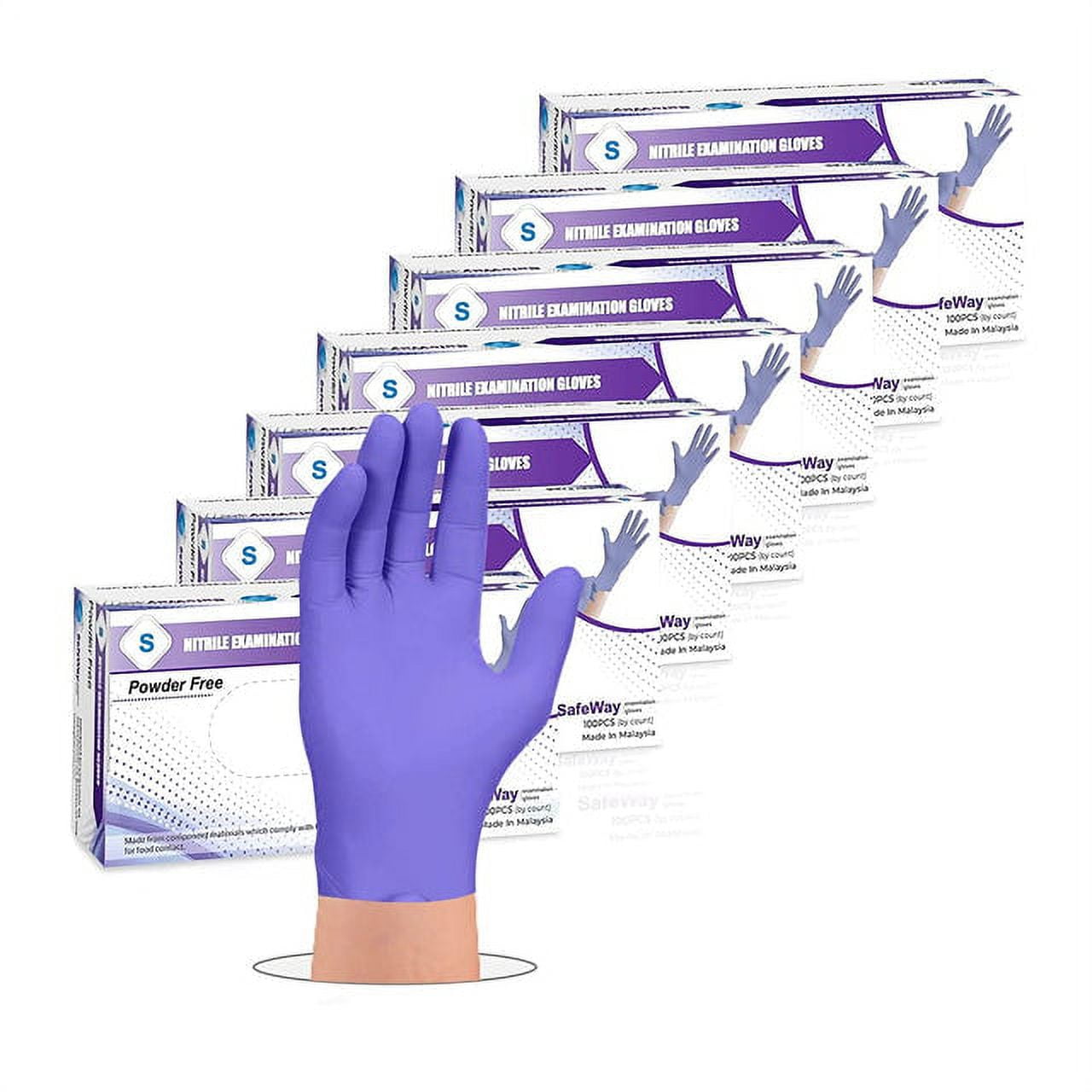 SafeWay Premium Nitrile Disposable Exam Gloves, Small, 700/Box