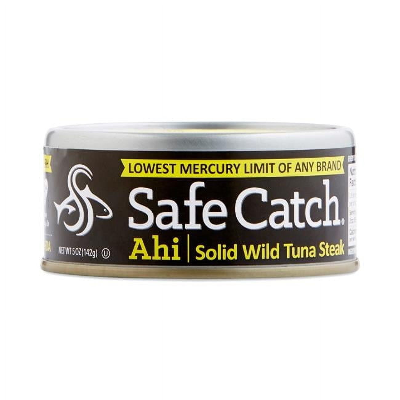 Safecatch  Slow Cooked Premium Solid Wild Ahi Tuna Steak, 5 oz - Pack of 6