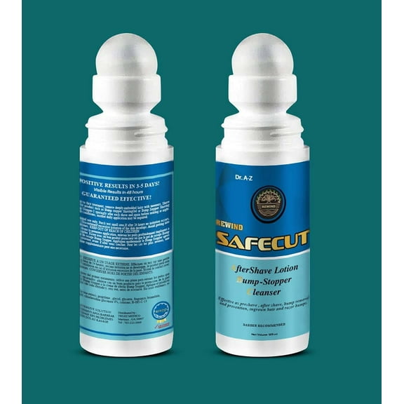 Safecut Roll On Skin Care Solution For Unsightly Razor Bumps, Ingrown Hair And Razor Burns, No Burn