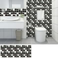 thumbnail image 1 of Safeglitz 10Pcs Peel-And-Stick Mosaic Tile Stickers– Waterproof 3D Granite-Style Decals, for Kitchen, Bathroom, Living Room Walls Or Flooring,Mosaic Wall Sticker (10X10Cm) C, 1 of 9