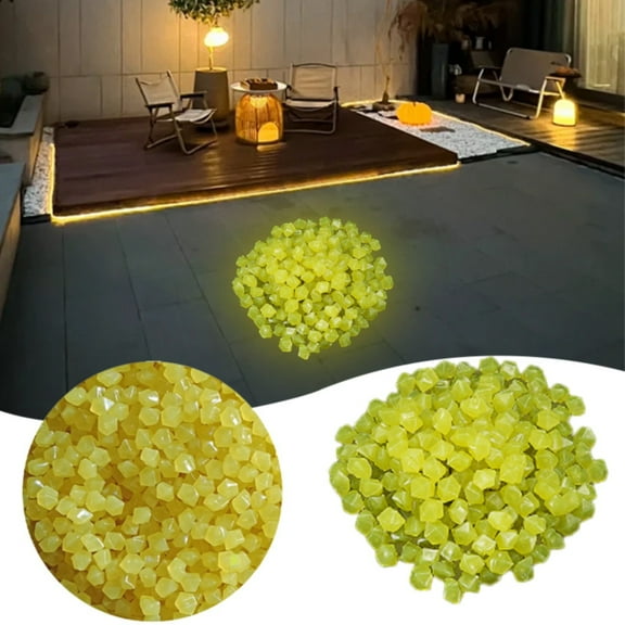 Safeglitz 200Pcs Glow-In-The-Dark Aquarium Pebbles– Colored Artificial Stones, Suitable for Fish Tanks, Vase Fillers, And Luminous Party Decorations,Luminous Stone Purple