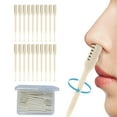 thumbnail image 1 of Safeglitz 2024 Upgrade 2-in-1 Nose Hair Trimmers - 20Pcs Manual Tools with Ear Spoon, 360° Rotating for Women & Men, 1 of 9