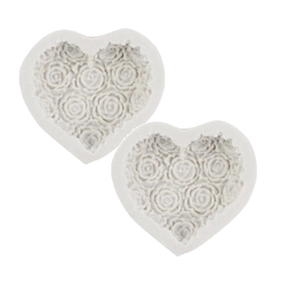 Safeglitz 3D Rose Flower Silicone Baking Mold - Realistic Design for Fondant, Chocolate, Candy, Perfect for Wedding or Mother’s Day Cake Decorations, Flexible and Non-Stick