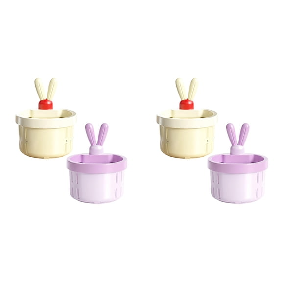 Safeglitz 4 Pcs Cactus Sink Drain Strainer  Press-to-Dump Kitchen Sink Filter Basket, 3 Inch Food Residue Collector with One-Press Lifting Stopper, Multifunctional Waste Catcher for Home