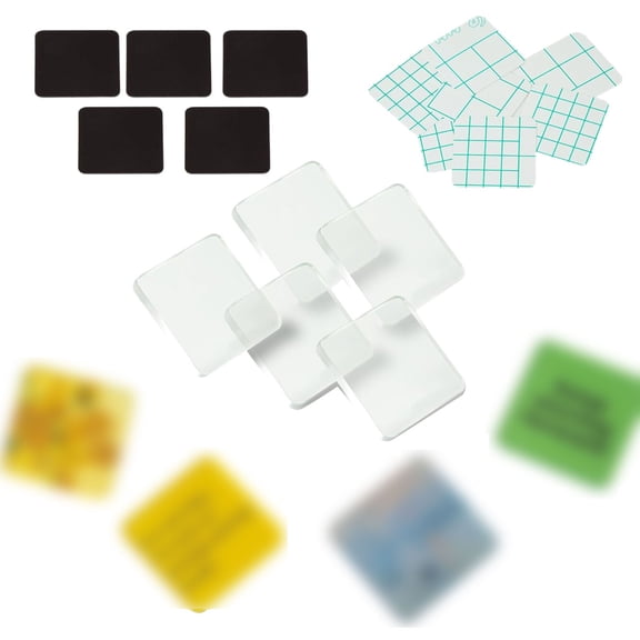 Safeglitz 5 Pcs DIY Fridge Magnet Craft Set, Acrylic Square Decorative Refrigerator Magnets with Adhesive Backing, Ferrite Magnets for Classroom Cabinets & Kitchen, Step-by-Step Video Guide