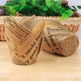 thumbnail image 1 of Safeglitz 50-Pack Tulip-Shaped Cupcake Liners - Food-Grade Greaseproof Paper, 8x8x5cm for Standard Muffin Pans, Non-Stick Heat-Resistant, Decorative Touch for Baking Parties Gifts, 1 of 2