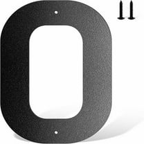 Safeglitz 6-Inch Black Metal House Numbers – Modern Address Letters for Mailboxes & Outdoor Use Three-Dimensional Iron Art Az A/7.3Cm
