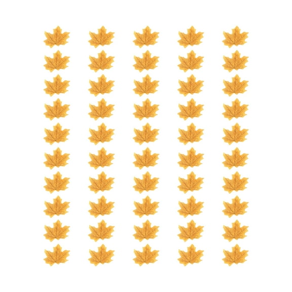 Safeglitz Artificial Maple Leaves – 50PCS autumn leaves for weddings, autumn parties & art scrapbooking decorations Simulated maple leaf autumn decoration 50pcs 2 types